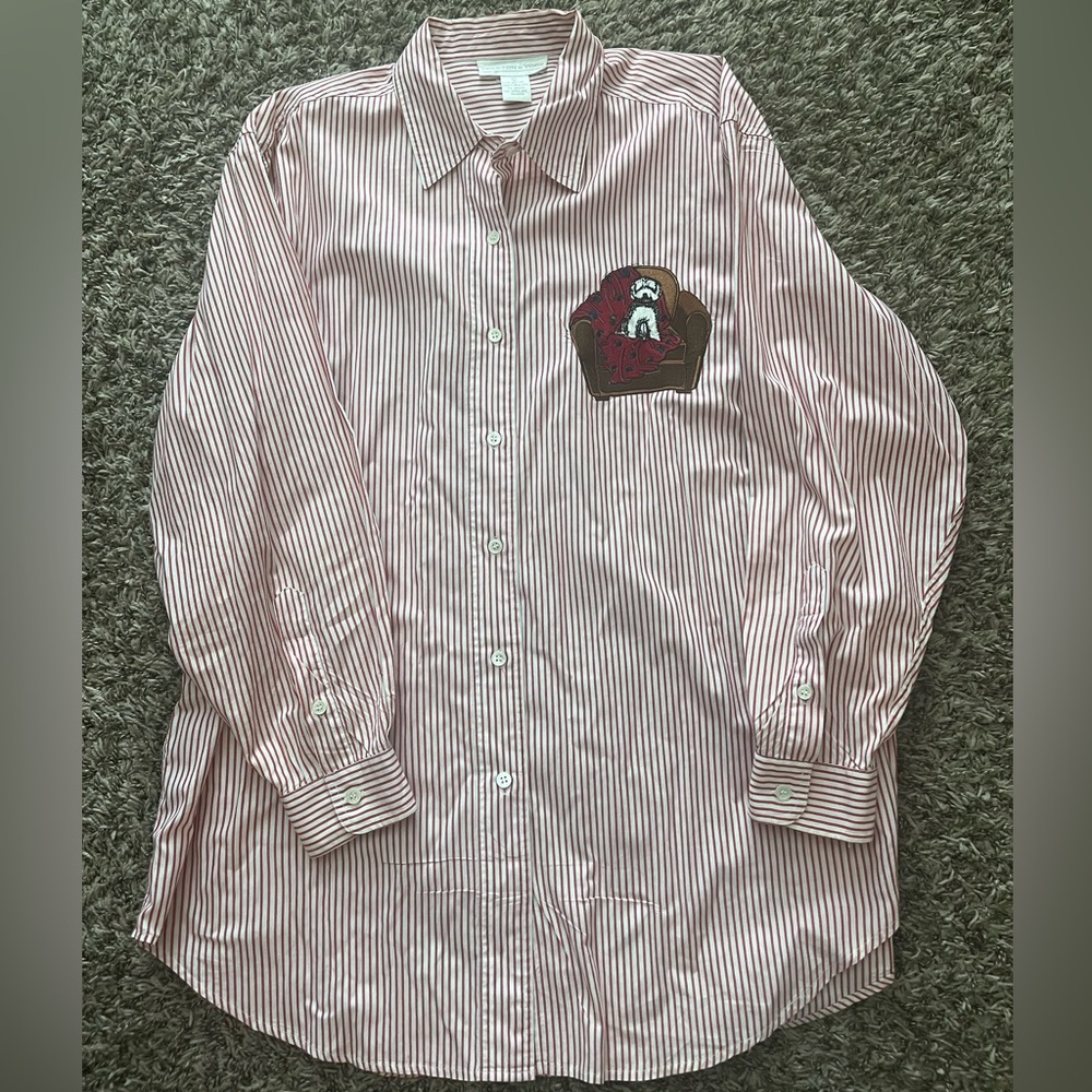 Preston & York (Men’s) Appliquéd Shirt with Dog Detail